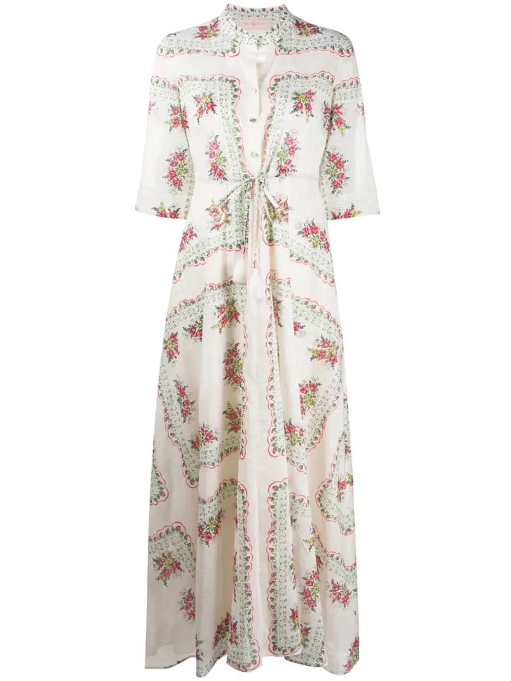 Tory Burch Paisley Cotton Voile Maxi Dress